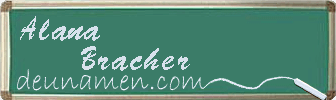 Alana Bracher Visitenkarte